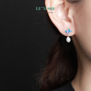 Khuyên tai Bạc BNKT60 Khuyên tai Bạc BNKT60 Le'mare Jewelry LMJ