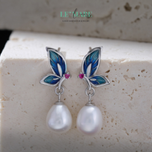 Khuyên tai Bạc nữ BNKT62 Khuyên tai Bạc nữ BNKT62 Le'mare Jewelry LMJ