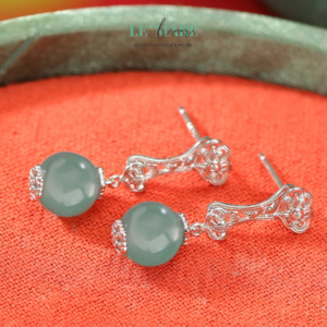 Khuyên tai Ngọc Bích nữ BNKT66 Khuyên tai Ngọc Bích nữ BNKT66 Le'mare Jewelry LMJ