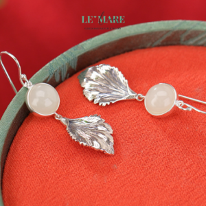 Khuyên tai Ngọc Bích nữ BNKT67 Khuyên tai Ngọc Bích nữ BNKT67 Le'mare Jewelry LMJ