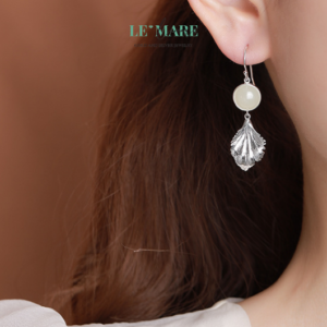 Khuyên tai Ngọc Bích nữ BNKT67 Khuyên tai Ngọc Bích nữ BNKT67 Le'mare Jewelry LMJ