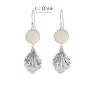 Khuyên tai Ngọc Bích nữ BNKT67 Khuyên tai Ngọc Bích nữ BNKT67 Le'mare Jewelry LMJ