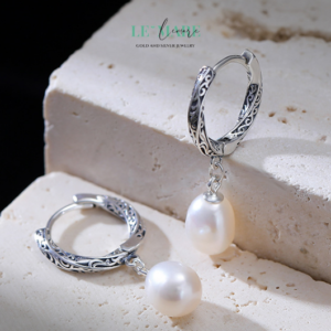 Alternative view of Khuyên tai Bạc nữ  BNKT69