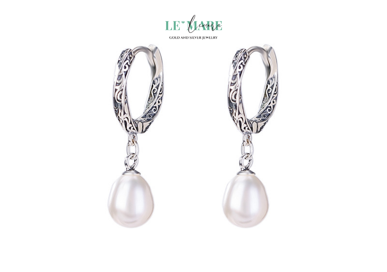 Khuyên tai Bạc nữ BNKT69 Khuyên tai Bạc nữ BNKT69 - Ảnh 5