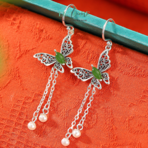 Khuyên tai Ngọc Bích nữ BNKT71 Khuyên tai Ngọc Bích nữ BNKT71 Le'mare Jewelry LMJ