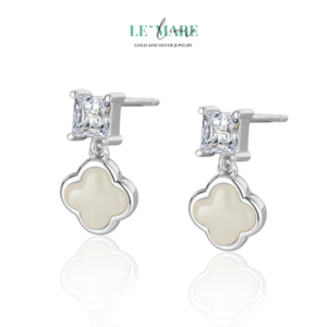 Khuyên tai Ngọc Bích nữ BNKT79 Khuyên tai Ngọc Bích nữ BNKT79 Le'mare Jewelry LMJ