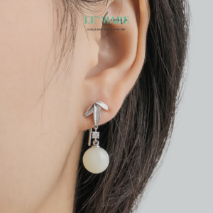 Alternative view of Khuyên tai Bạc  nữ BNKT82