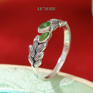 Nhẫn bạc ngọc bích BNN12