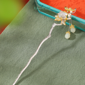 Trâm Cài Tóc Ngọc Bích Mai Vàng Đón Phú Quý BNTC07 Trâm Cài Tóc Ngọc Bích Mai Vàng Đón Phú Quý BNTC07 Le'mare Jewelry LMJ