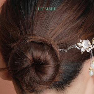 Trâm Cài Tóc Ngọc Bích Mai Vàng Đón Phú Quý BNTC07 Trâm Cài Tóc Ngọc Bích Mai Vàng Đón Phú Quý BNTC07 Le'mare Jewelry LMJ