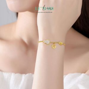 Vòng tay ngọc bích nữ Ngọc Phúc Tài – Vòng tay ngọc bích nữ mang tài lộc và phúc khí vẹn tròn BNVT20 Vòng tay ngọc bích nữ Ngọc Phúc Tài – Vòng tay ngọc bích nữ mang tài lộc và phúc khí vẹn tròn BNVT20 Le'mare Jewelry LMJ