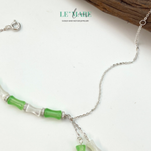 Vòng Tay Ngọc Bích Nữ – Mộc Trúc BNVT25 Vòng Tay Ngọc Bích Nữ – Mộc Trúc BNVT25 Le'mare Jewelry LMJ