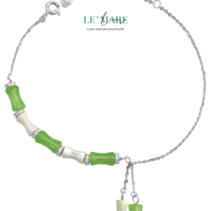 Vòng Tay Ngọc Bích Nữ – Mộc Trúc BNVT25 Vòng Tay Ngọc Bích Nữ – Mộc Trúc BNVT25 Le'mare Jewelry LMJ