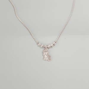 Dây chuyền S 6 bi nhỏ bạc ta mặt ngựa Pony cho bé gái Le'Mare Jewelry - Dây Chuyền Bạc Trẻ Em