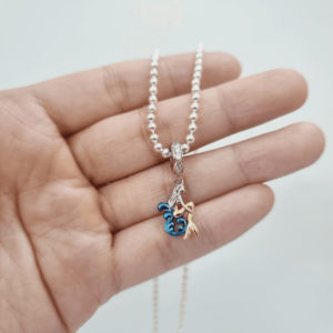 Dây chuyền bi bạc ta mặt nàng tiên cá tinh tế cho bé gái Le'Mare Jewelry - Dây Chuyền Bạc Trẻ Em