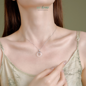Dây Chuyền Bạc Nữ Ngọc Hòa Điền Đồng Điếu – May Mắn Và Tài Lộc BNDC68 Le'mare Jewelry LMJ