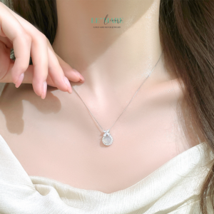 Dây Chuyền Bạc Nữ Cánh Hoa & Hạt Sương Mai – Ngọt Ngào và Tinh Tế BNDC78 Dây Chuyền Bạc Nữ Cánh Hoa & Hạt Sương Mai – Ngọt Ngào và Tinh Tế BNDC78 Le'mare Jewelry LMJ