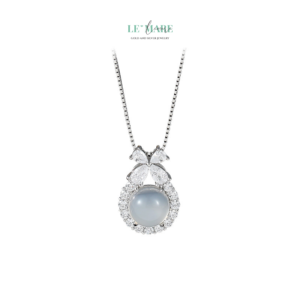 Dây Chuyền Bạc Nữ Cánh Hoa & Hạt Sương Mai – Ngọt Ngào và Tinh Tế BNDC78 Dây Chuyền Bạc Nữ Cánh Hoa & Hạt Sương Mai – Ngọt Ngào và Tinh Tế BNDC78 Le'mare Jewelry LMJ