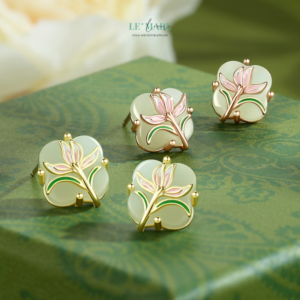 Khuyên tai ngọc bích nữ BNKT84