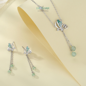 Khuyên tai ngọc bích  nữ  BNKT87