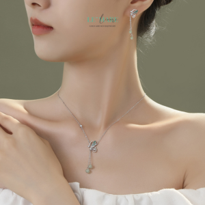 Alternative view of Khuyên tai ngọc bích  nữ  BNKT87