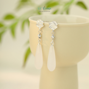 Khuyên tai ngọc bích  nữ BNKT88