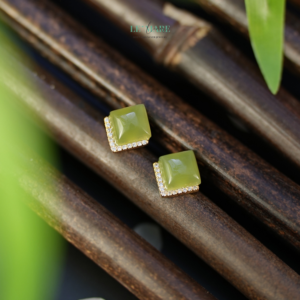 Khuyên tai ngọc bích  nữ  BNKT91