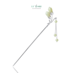 Trâm Cài Tóc Ngọc Bích Nụ Hoa Rạng Đông – Vẻ Đẹp Của Bình Yên và Tỉnh Thức BNTC24 Trâm Cài Tóc Ngọc Bích Nụ Hoa Rạng Đông – Vẻ Đẹp Của Bình Yên và Tỉnh Thức BNTC24 Le'mare Jewelry LMJ