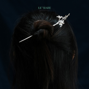 Trâm Cài Tóc Hoa Bách Hợp Thanh Cao – Bạc S925 BNTC25 Trâm Cài Tóc Hoa Bách Hợp Thanh Cao – Bạc S925 BNTC25 Le'mare Jewelry LMJ