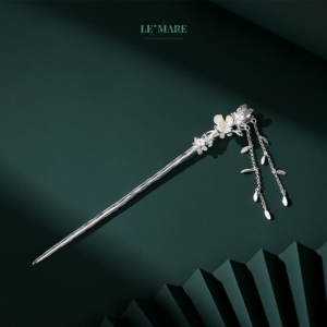 Trâm Cài Tóc Hoa Trong Mưa Bạc S925 – Tinh Khôi Và Tươi Mới BNTC26 Le'mare Jewelry LMJ