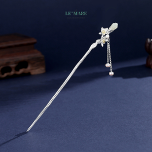 Trâm Cài Tóc Ngọc Hoà Điền Cúc Chi Trong Gió – Dịu Dàng Duyên Dáng BNTC27