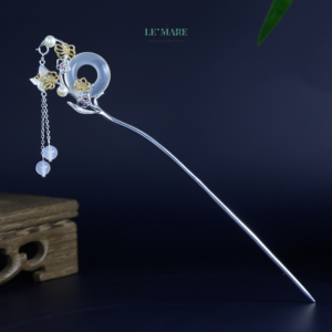 Trâm Cài Tóc Ngọc Hòa Điền Đồng Điếu Mặt Hồ Mùa Xuân BNTC34 Trâm Cài Tóc Ngọc Hòa Điền Đồng Điếu Mặt Hồ Mùa Xuân BNTC34 Le'mare Jewelry LMJ