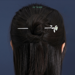 Trâm Cài Tóc Ngọc Bích Hoa Nở Trên Mây BNTC58