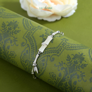 Vòng Tay Bạc Ngọc Bích Nữ Bích Trúc BNVT38 Le'mare Jewelry LMJ