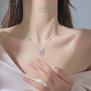 Dây Chuyền Bạc Nữ Mộc Nơ – Dấu Giao Nhẹ Nhàng Của Tình Yêu và Nữ Tính BNDC79
