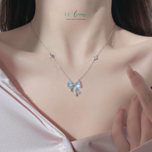 Dây Chuyền Bạc Nữ Mộc Nơ – Dấu Giao Nhẹ Nhàng Của Tình Yêu và Nữ Tính BNDC79 Dây Chuyền Bạc Nữ Mộc Nơ – Dấu Giao Nhẹ Nhàng Của Tình Yêu và Nữ Tính BNDC79 Le'mare Jewelry LMJ