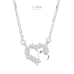 Dây chuyền bạc nữ Tương Tâm – Hai trái tim cùng nhịp, một ánh bạc, muôn nghĩa tình BNDC93 Dây chuyền bạc nữ Tương Tâm – Hai trái tim cùng nhịp, một ánh bạc, muôn nghĩa tình BNDC93 Le'mare Jewelry LMJ