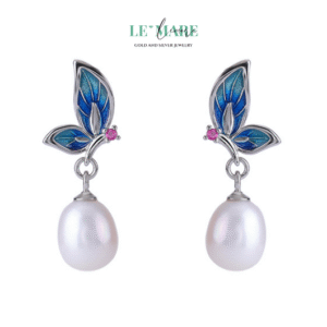 Khuyên tai bạc nữ BNKT63 Khuyên tai bạc nữ BNKT63 Le'mare Jewelry LMJ