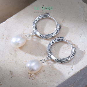 Khuyên tai bạc nữ BNKT70 Khuyên tai bạc nữ BNKT70 Le'mare Jewelry LMJ