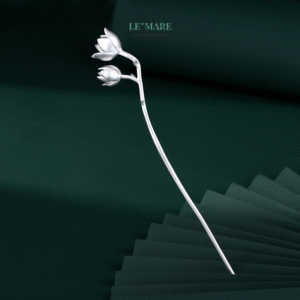 Trâm Cài Tóc Nụ Hoa E Ấp – Duyên Dáng Thanh Xuân - Bạc S925 BNTC16 Trâm Cài Tóc Nụ Hoa E Ấp – Duyên Dáng Thanh Xuân - Bạc S925 BNTC16 Le'mare Jewelry LMJ