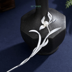 Trâm Cài Tóc Lan và Sương Mai – Thanh Thuần Cao Quý - Bạc S925 BNTC17 Trâm Cài Tóc Lan và Sương Mai – Thanh Thuần Cao Quý - Bạc S925 BNTC17 Le'mare Jewelry LMJ