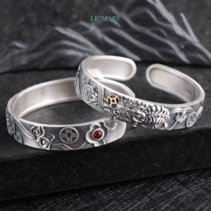 Vòng Tay Bạc Nam Nữ Minh Lân BNVT44 Vòng Tay Bạc Nam Nữ Minh Lân BNVT44 Le'mare Jewelry LMJ