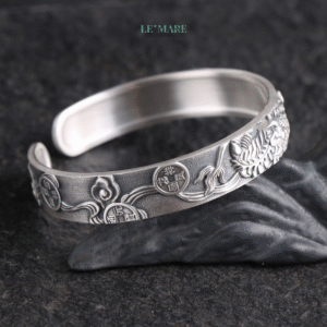 Vòng Tay Bạc Nam Nữ Minh Lân BNVT44 Vòng Tay Bạc Nam Nữ Minh Lân BNVT44 Le'mare Jewelry LMJ