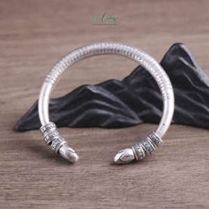 Vòng Tay Bạc Nữ Liên Tâm BNVT45 Vòng Tay Bạc Nữ Liên Tâm BNVT45 Le'mare Jewelry LMJ