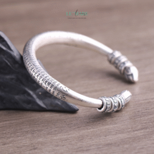 Vòng Tay Bạc Nữ Liên Tâm BNVT45 Vòng Tay Bạc Nữ Liên Tâm BNVT45 Le'mare Jewelry LMJ