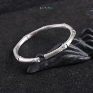 Vòng Tay Bạc Nữ Trúc Quang BNVT50 Le'mare Jewelry LMJ