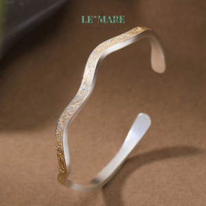 Nguyệt Kim – Vòng Tay Bạc Nữ Nhẹ Tựa Ánh Trăng, Sáng Như Sắc Vàng BNVT09 Nguyệt Kim – Vòng Tay Bạc Nữ Nhẹ Tựa Ánh Trăng, Sáng Như Sắc Vàng BNVT09 Le'mare Jewelry LMJ