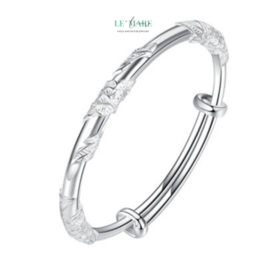 Vòng Tay Bạc Nữ Lá Mùa Xuân BNVT30 Vòng Tay Bạc Nữ Lá Mùa Xuân BNVT30 Le'mare Jewelry LMJ