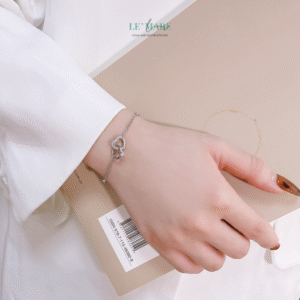 Vòng Tay Bạc Nữ Tâm Diệu BNVT41 Vòng Tay Bạc Nữ Tâm Diệu BNVT41 Le'mare Jewelry LMJ