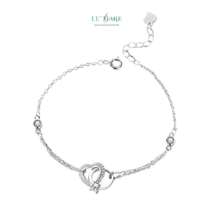 Vòng Tay Bạc Nữ Tâm Diệu BNVT41 Vòng Tay Bạc Nữ Tâm Diệu BNVT41 Le'mare Jewelry LMJ